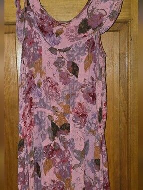 Mossimo Supply Co. Pink Floral Lightweight Scarf